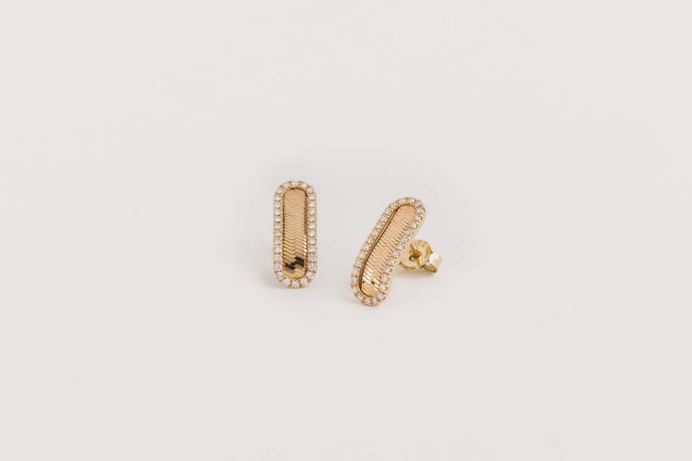 AVALON | Curb Lab grown diamond earrings