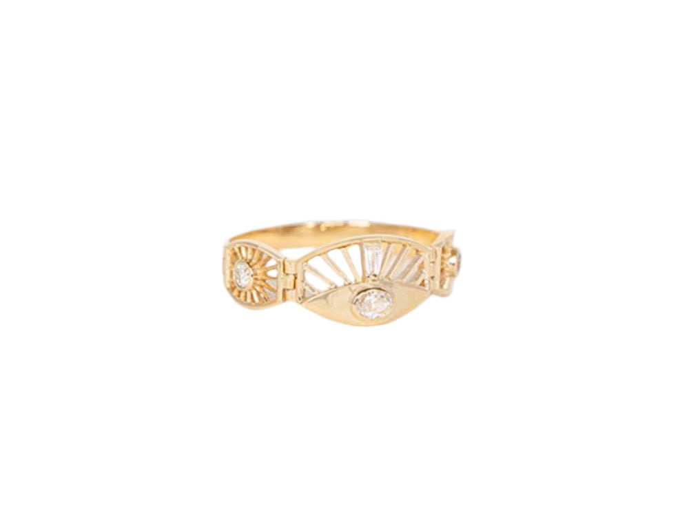 CELINE DAOUST | Dream Maker Oval Eye Diamond Articulated Ring