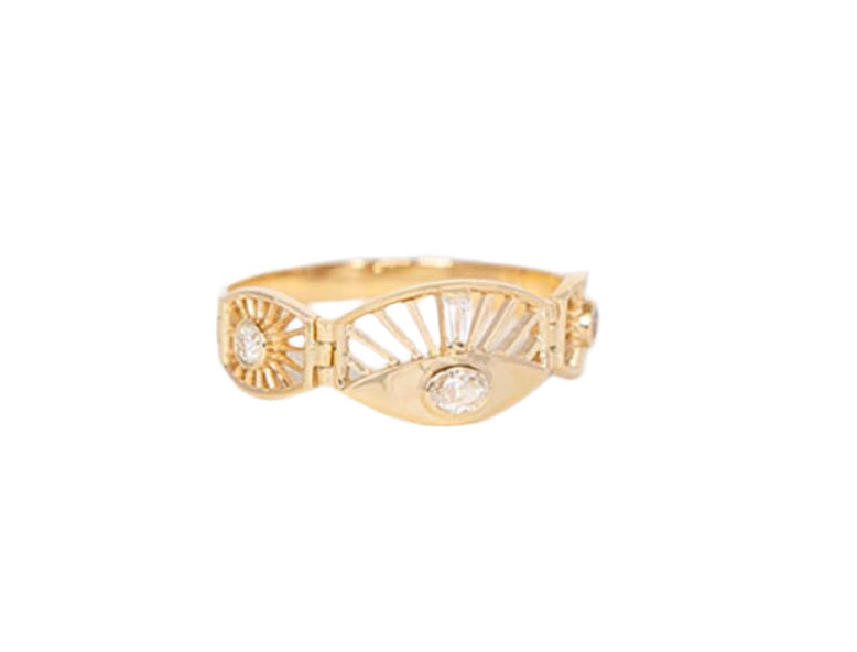 CELINE DAOUST | Dream Maker Oval Eye Diamond Articulated Ring