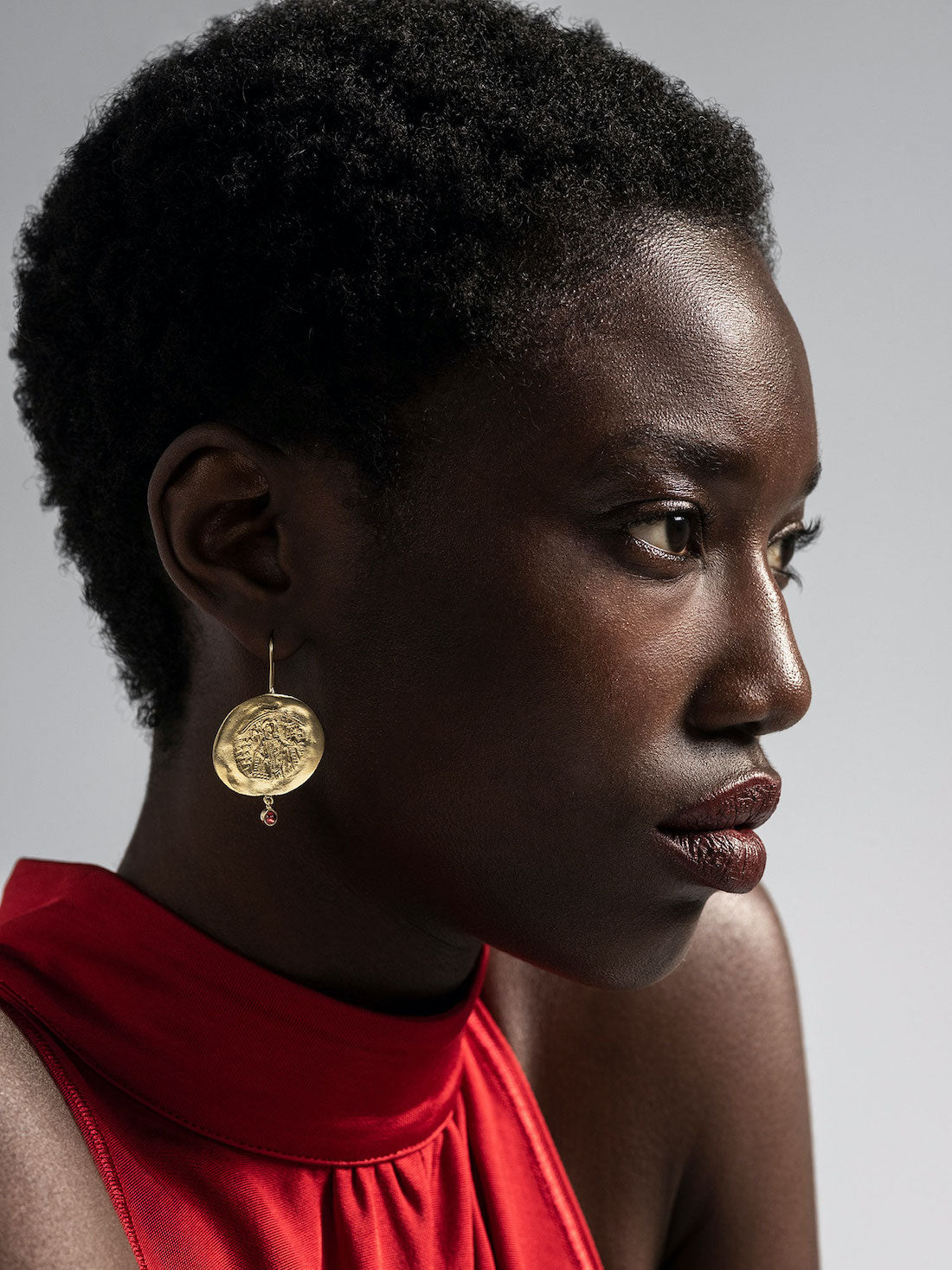 DANAI GIANNELLI | Constantinato earrings garnet