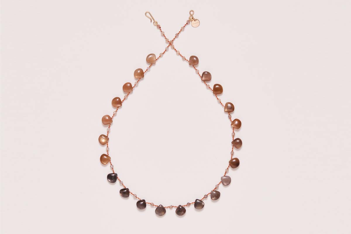 Ivarene | Beachwood necklace with moonstone