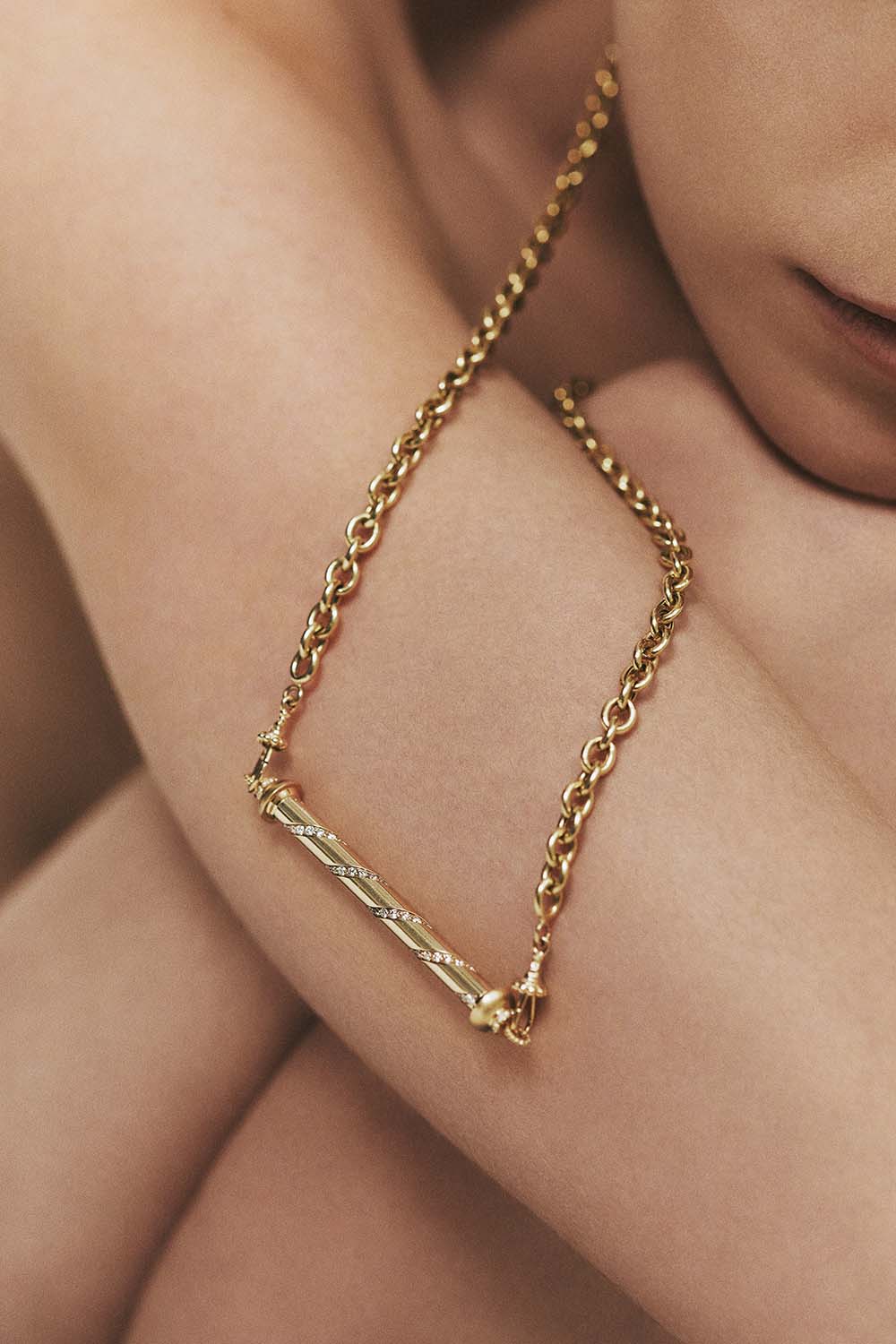 MARIE LICHTENBERG | Candy Cane Gold Pendant