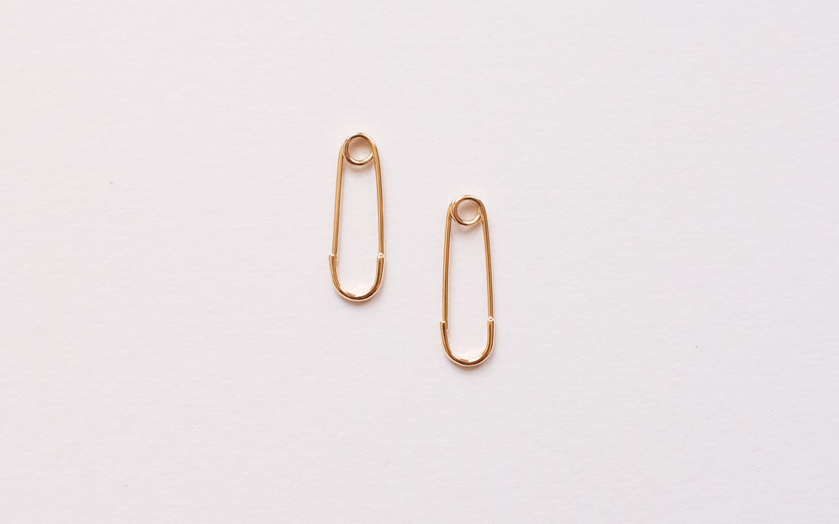 SIMMON SATO | SAFETY PIN EARRINGS