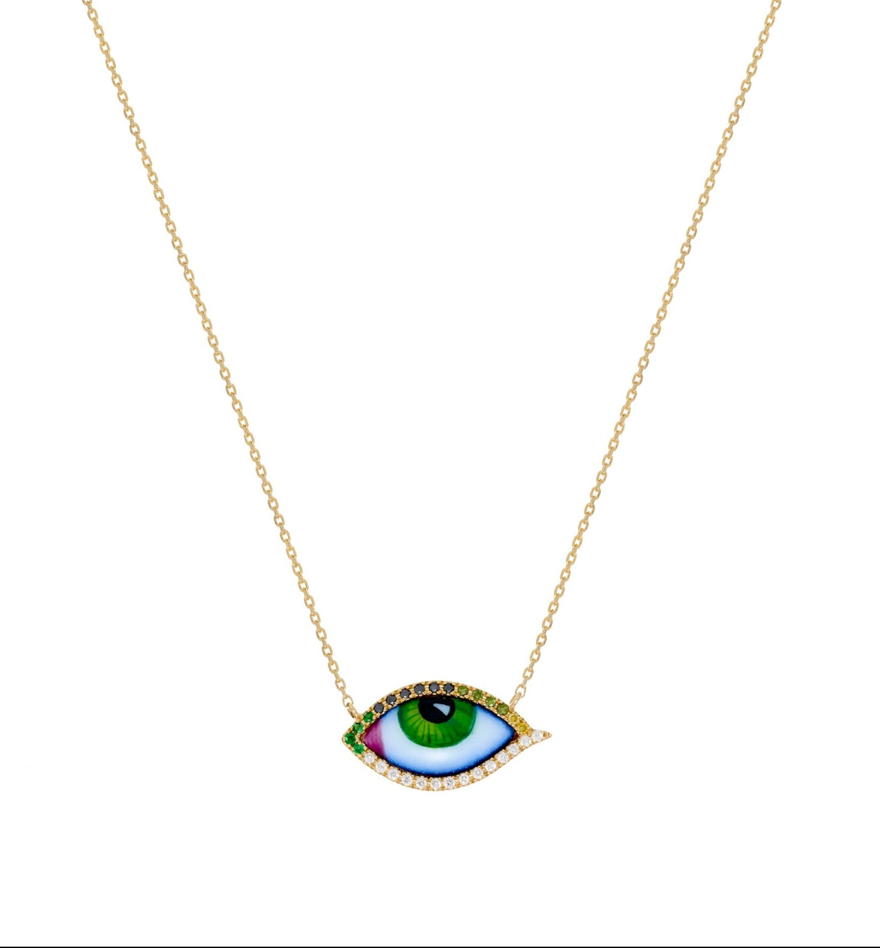 LITO | Petit Vert diamond and tsavorite necklace
