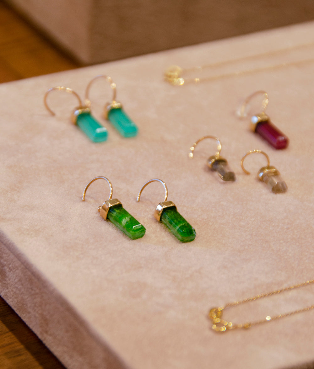 IOANNA LIBERTA | Green onyx single earring