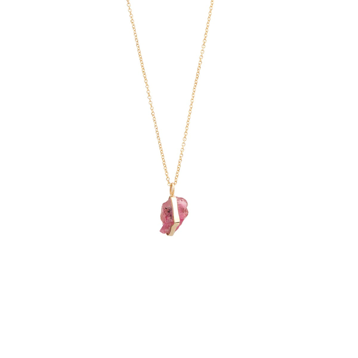 EIKOSIDYO | Rainbow charm tourmaline necklace