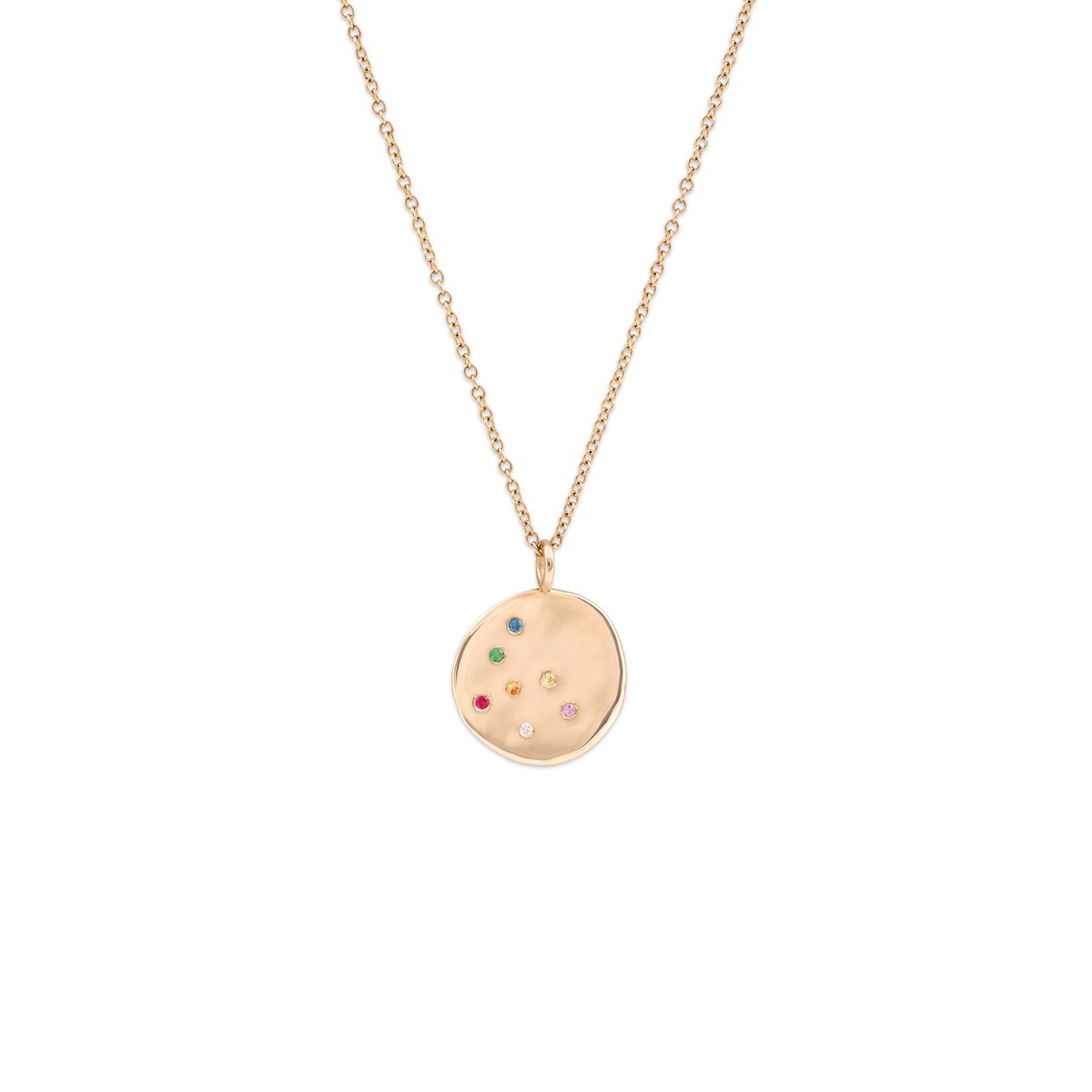 EIKOSIDYO | Constellation Medal with Colourful Diamonds