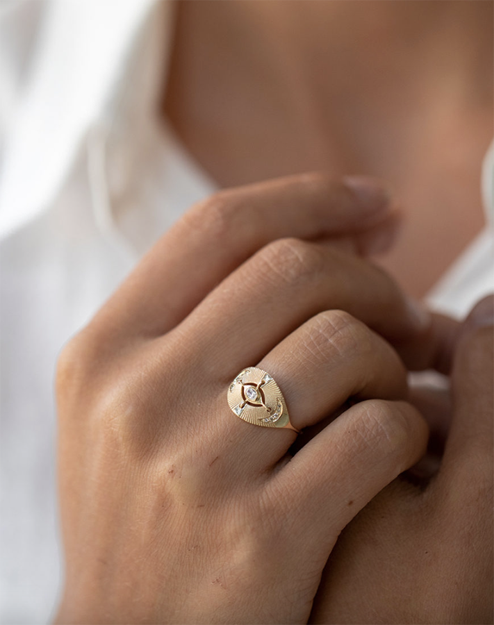 CELINE DAOUST | Eye & Moon ring