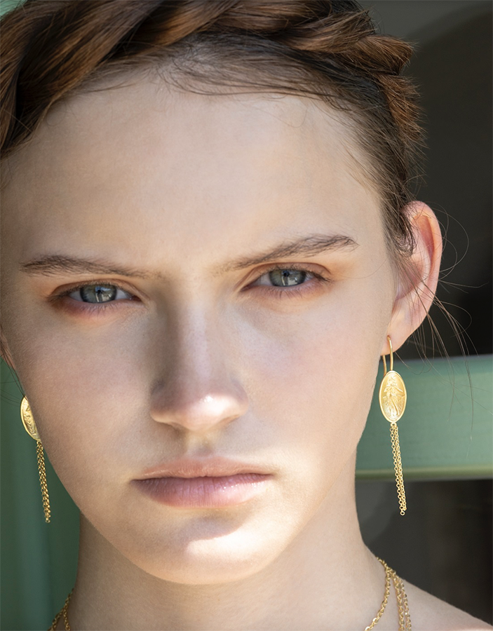 DANAI GIANNELLI | Dimitra earrings with chain