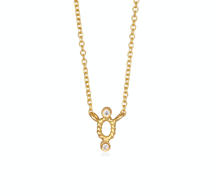 CHRISTINA SOUBLI | Dantelles necklace with diamonds