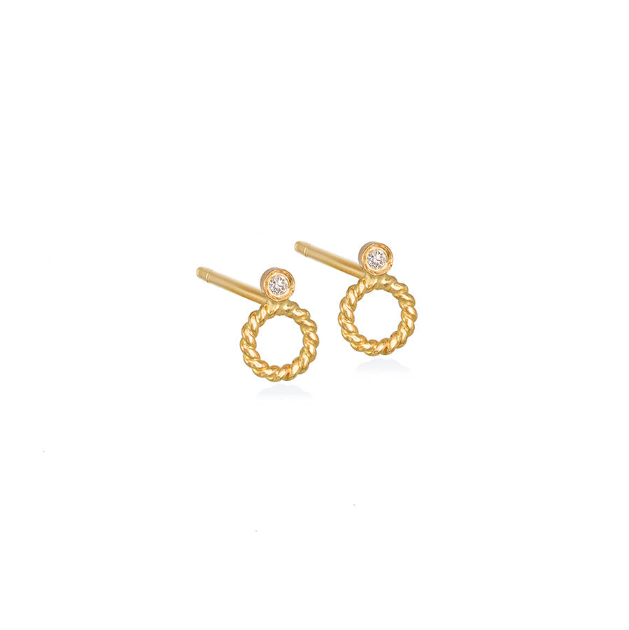 CHRISTINA SOUBLI | Dentelles studs with diamonds