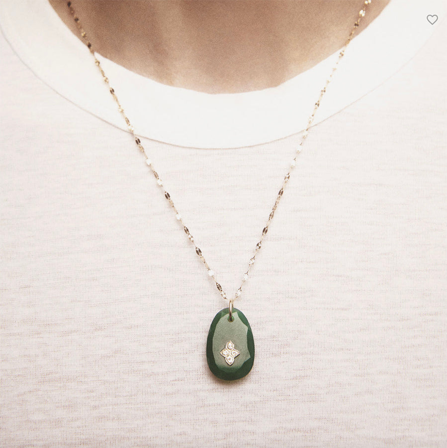 PASCALE MONVOISIN | Gaia No1 necklace | green onyx