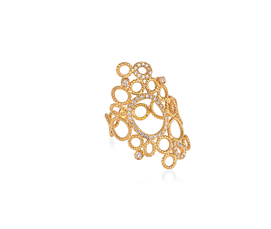 CHRISTINA SOUBLI | Brokar ring | diamonds