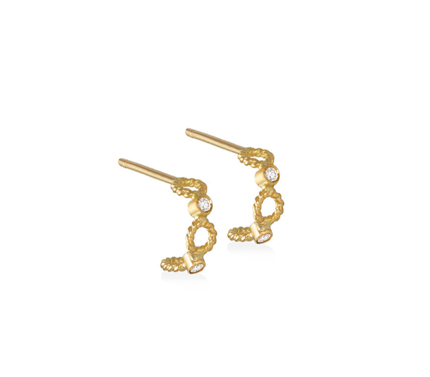 CHRISTINA SOUBLI | Eternity hoops | diamonds