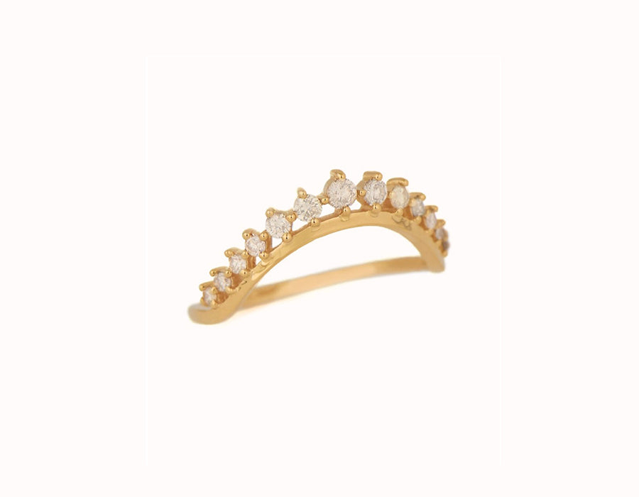 CELINE DAOUST | Big crown diamonds ring