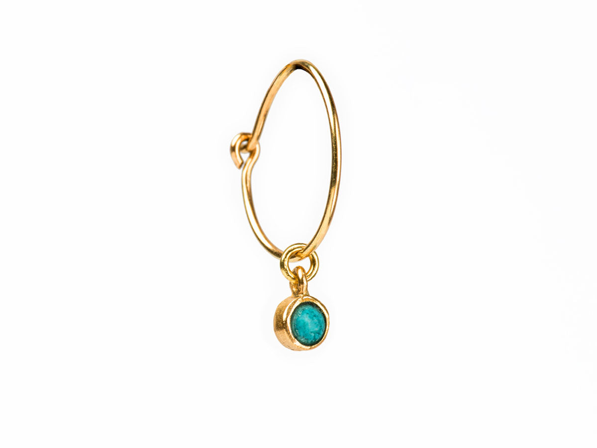 DANAI GIANNELLI | 14K gold earring with turquoise