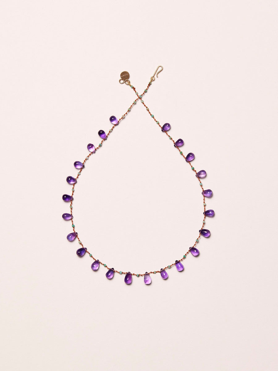 IVARENE | Youngtown necklace with amethyst &amp; malachite