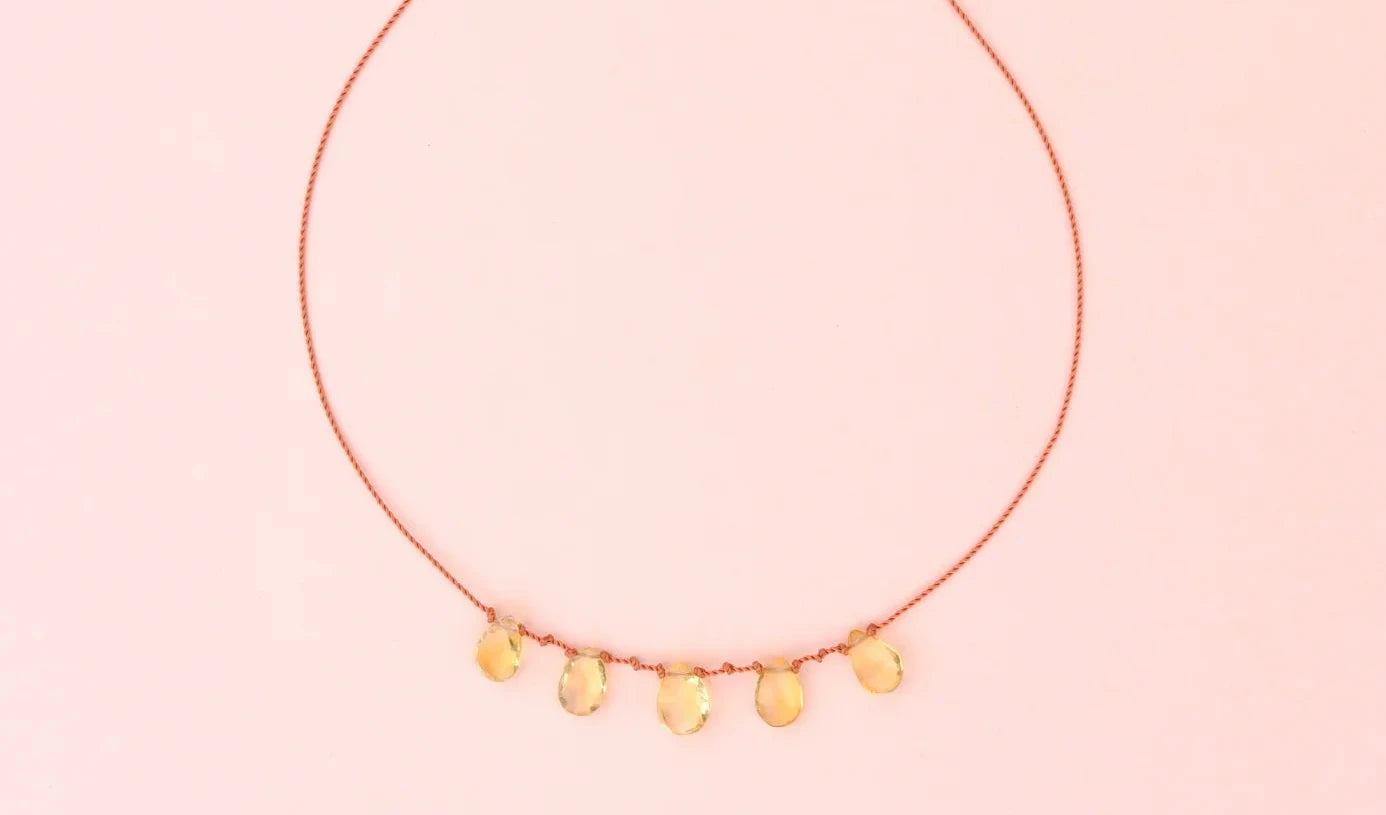 IVARENE | 5 gouttes NECKLACE with Citrine