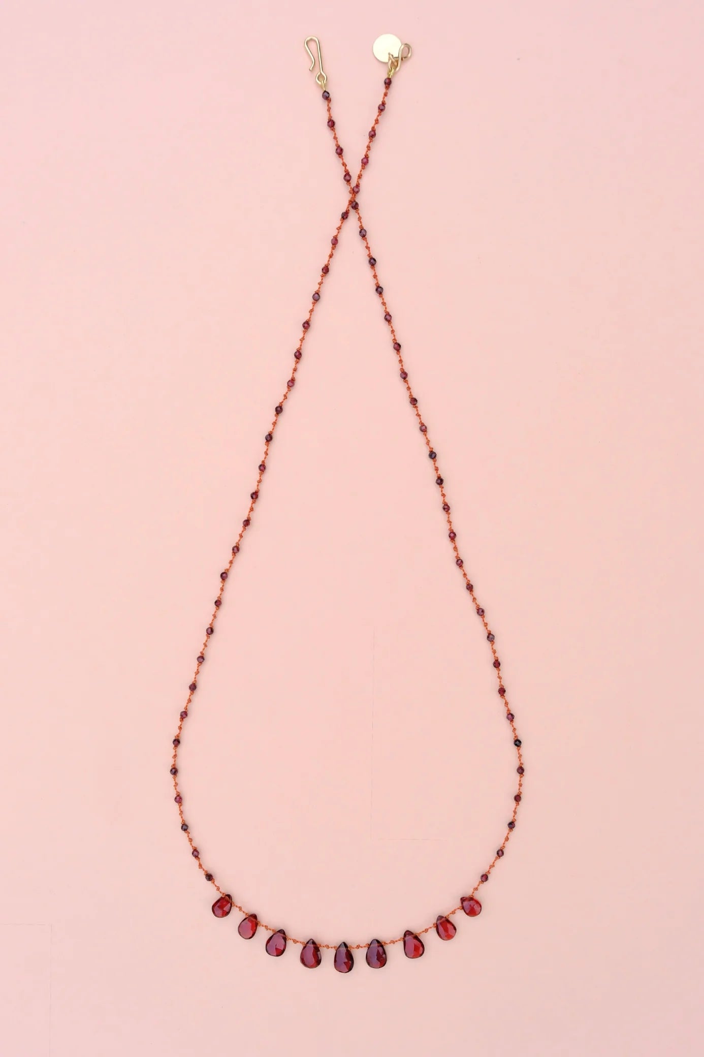 IVARENE | 9 Gouttes Necklace with garnet