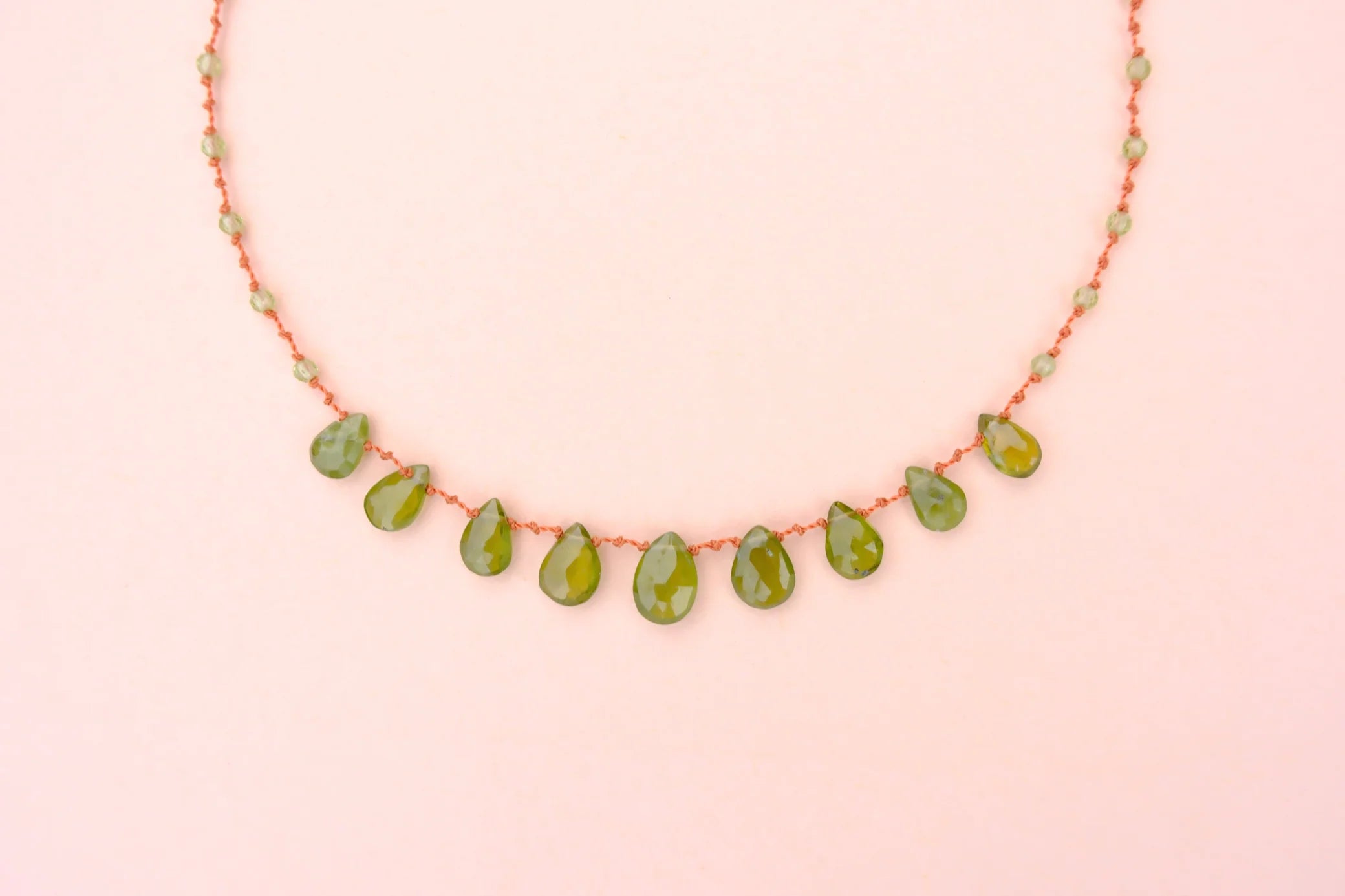 IVARENE | 9 Gouttes Necklace with Vesuvianite