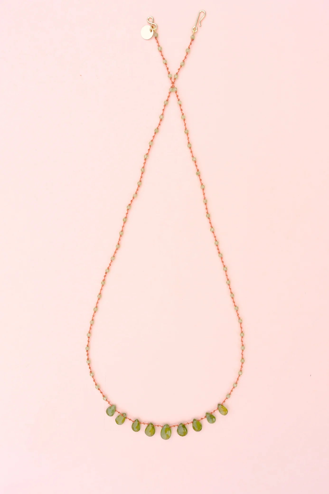 IVARENE | 9 Gouttes Necklace with Vesuvianite