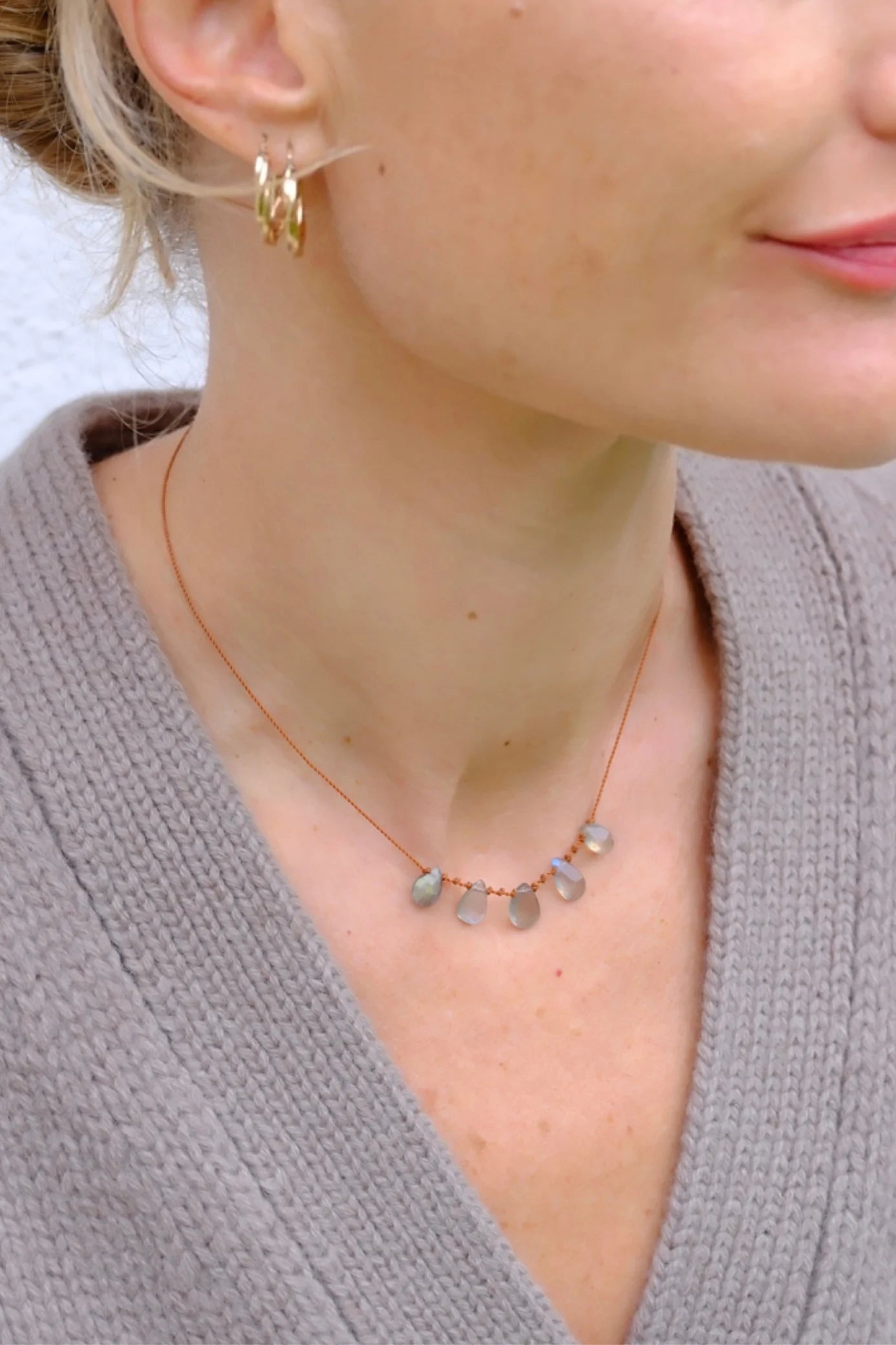 IVARENE |5 gouttes Necklace with Labradorite