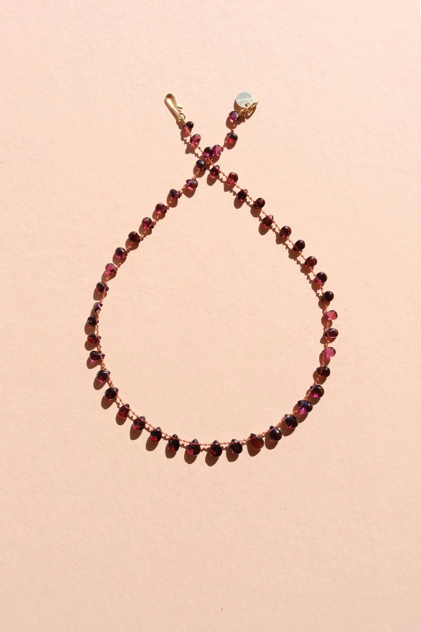 IVARENE | Selma Lisse Necklace with garnet