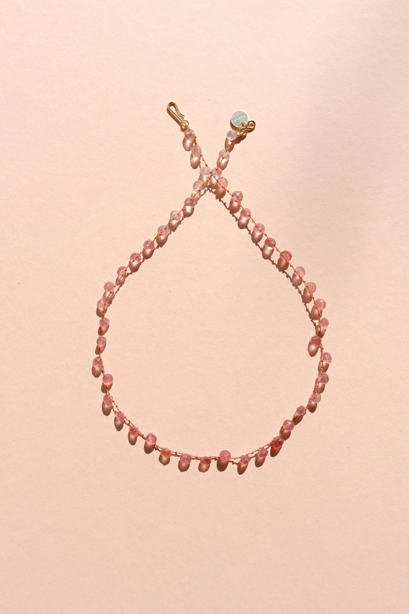 IVARENE | Melrose Necklace with Strawberry Quartz