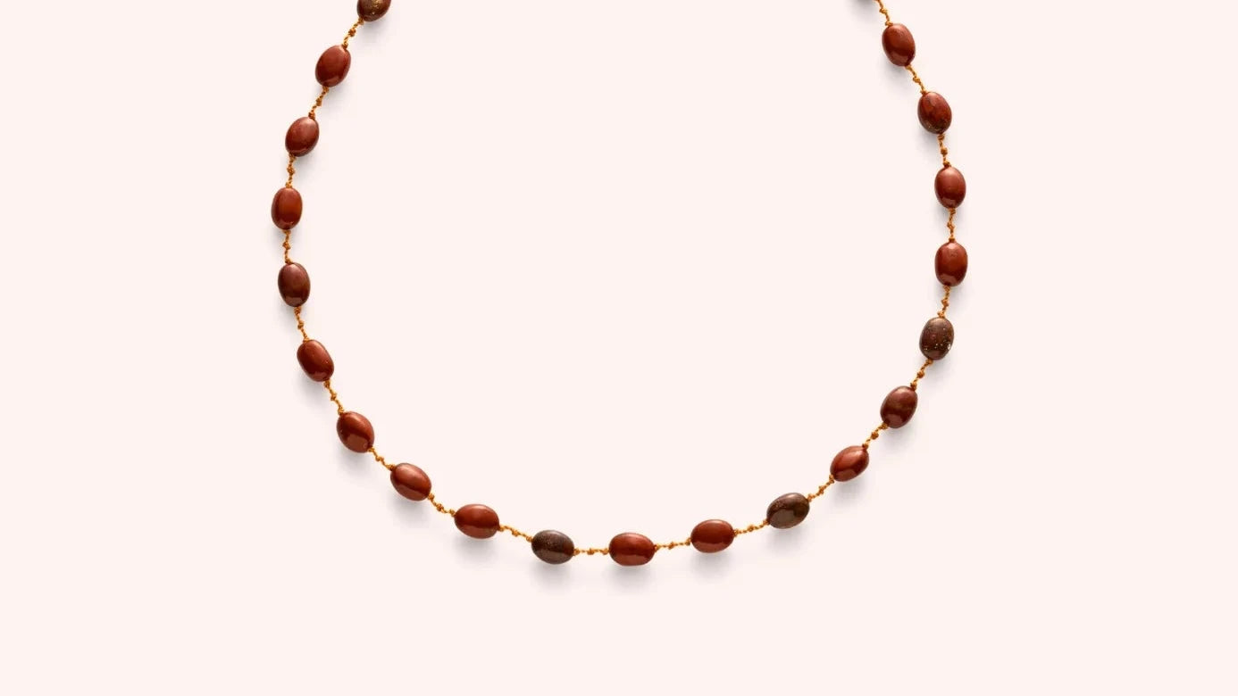 IVARENE | Valley necklace with Jaspe rouge