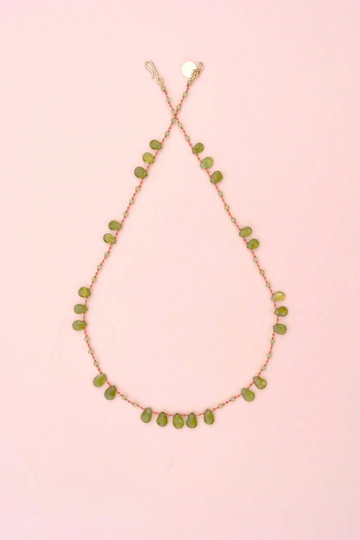 IVARENE | Offset Necklace with Vesuvianite