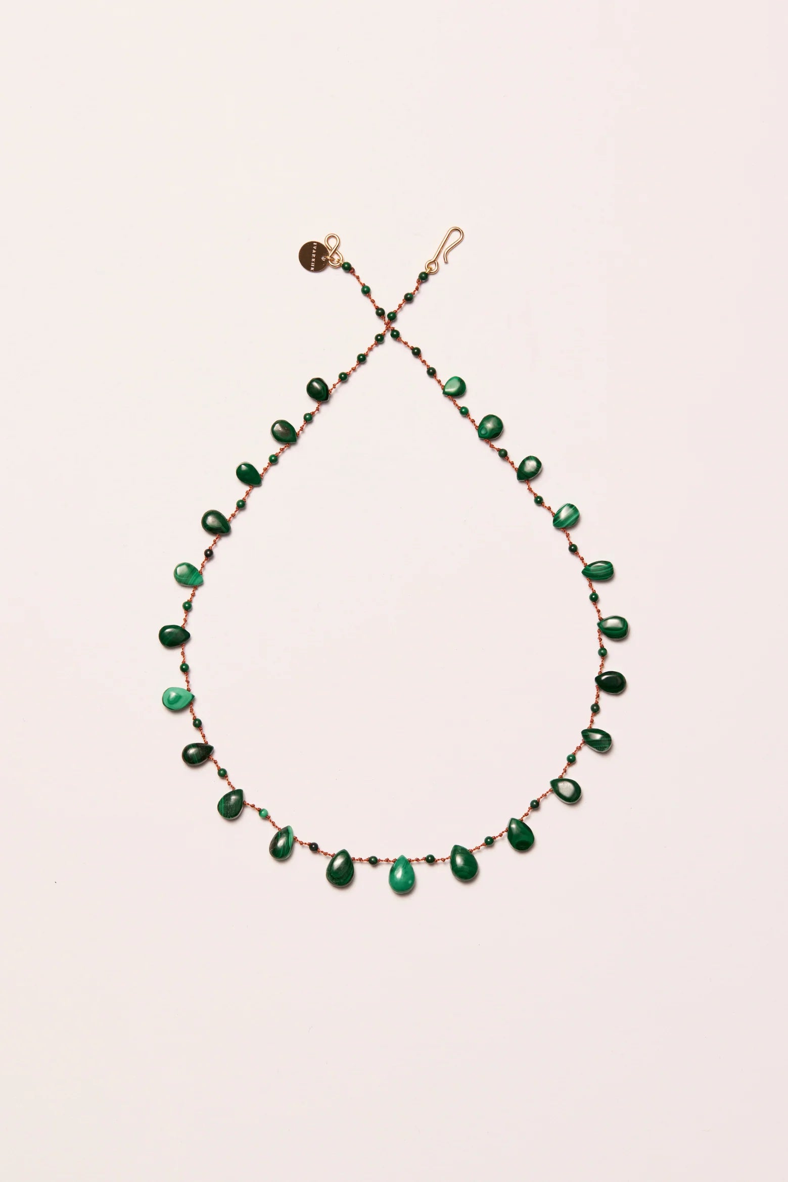 IVARENE | Drops & Beads Savannah Necklace with Malachite