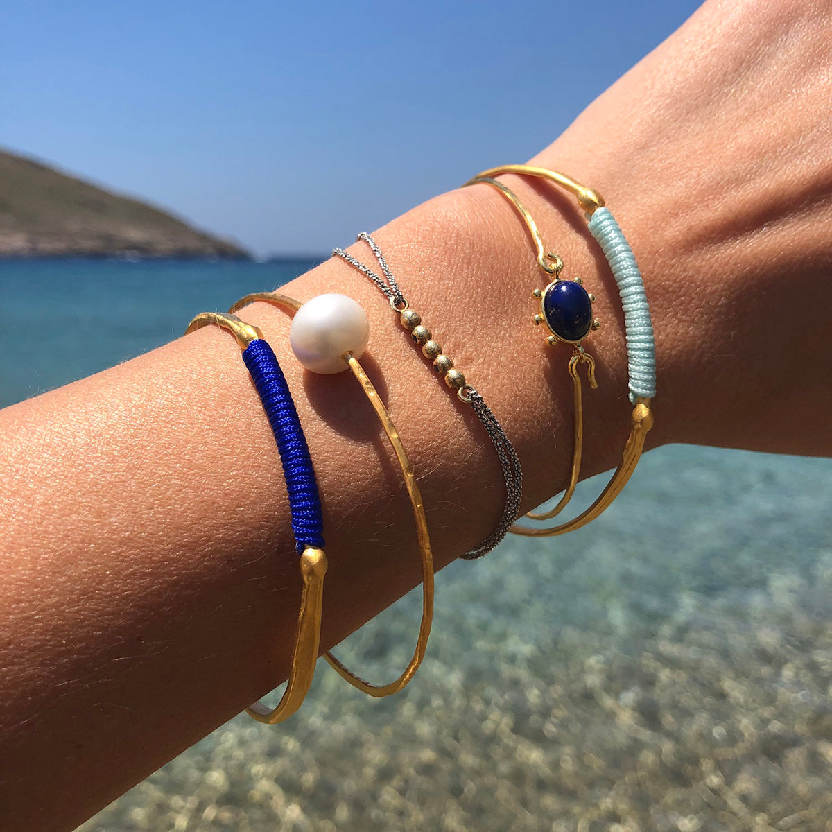 DANAI GIANNELLI | Lapis bracelet deep blue