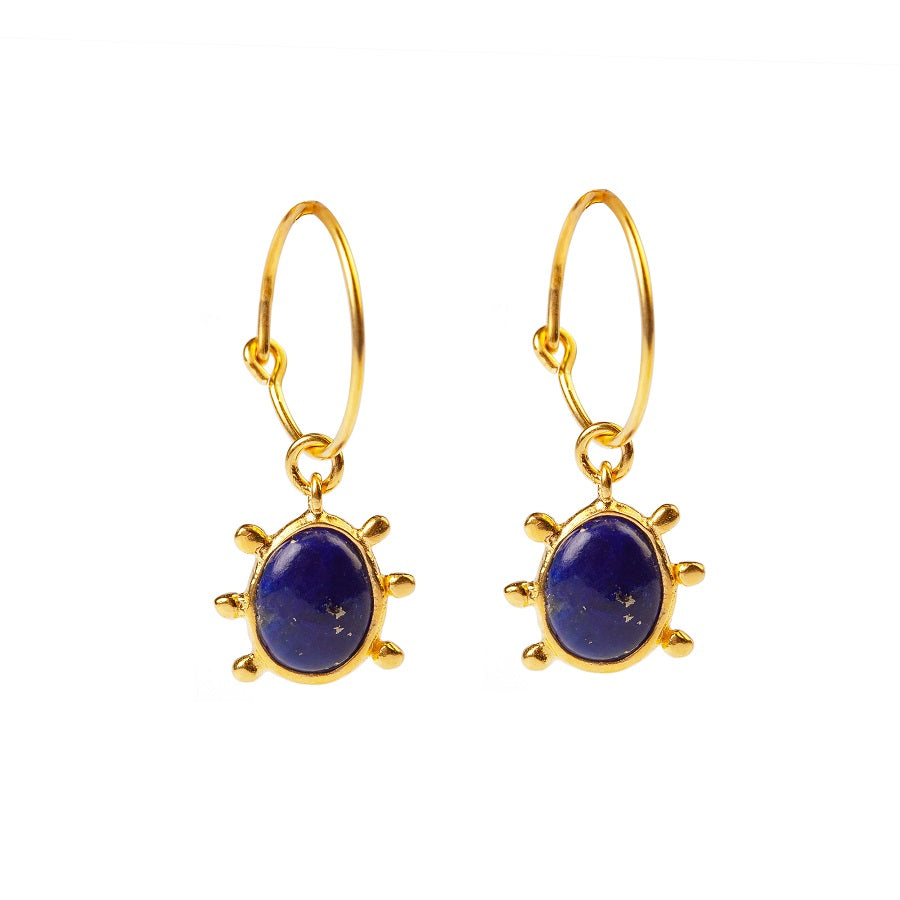 DANAI GIANNELLI | Lapis earrings deep blue