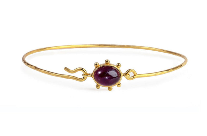 DANAI GIANNELLI | Amethyst bracelet warm purple