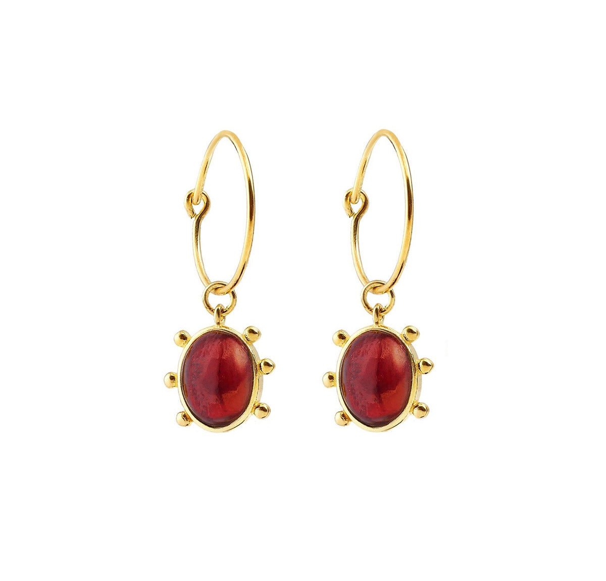 DANAI GIANNELLI | Garnet earrings