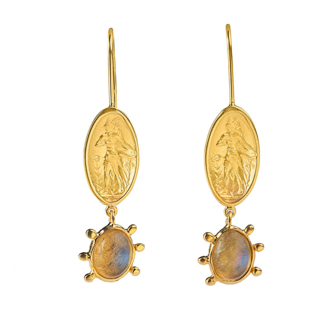 DANAI GIANNELLI | Dimitra labradorite earrings