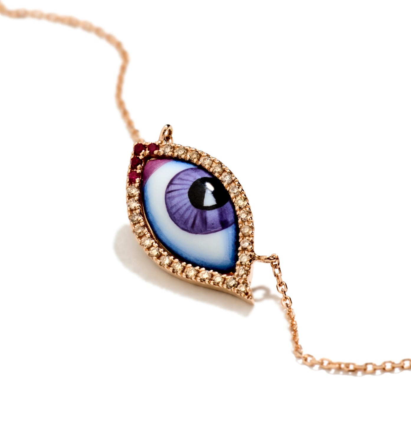 LITO | Petit Mauve diamond and ruby necklace