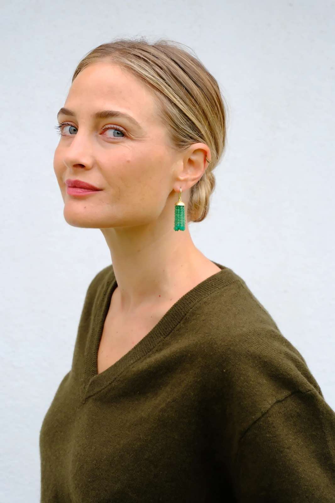 IVARENE | 'Swing' Chrysoprase Earrings