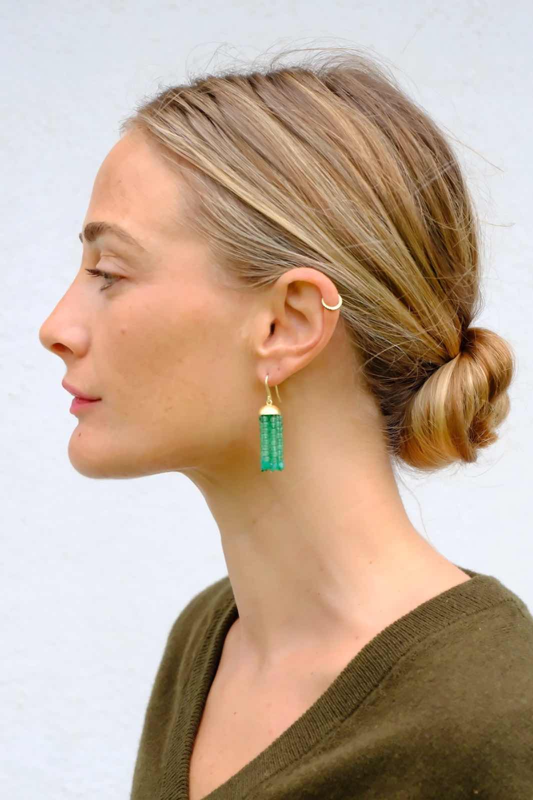 IVARENE | 'Swing' Chrysoprase Earrings