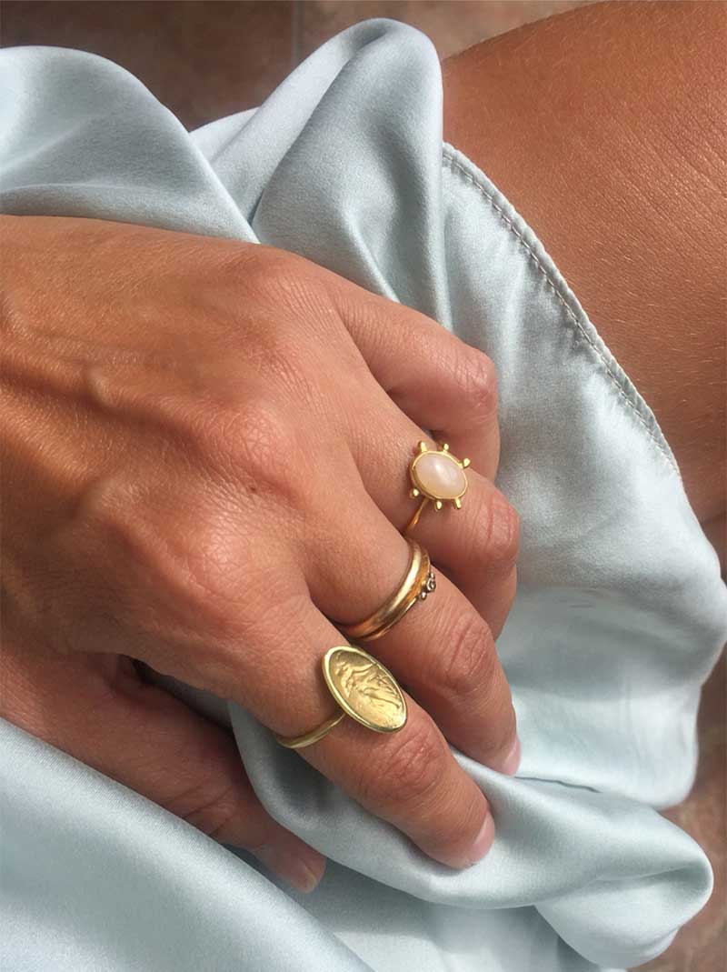 DANAI GIANNELLI | Pink Quartz ring