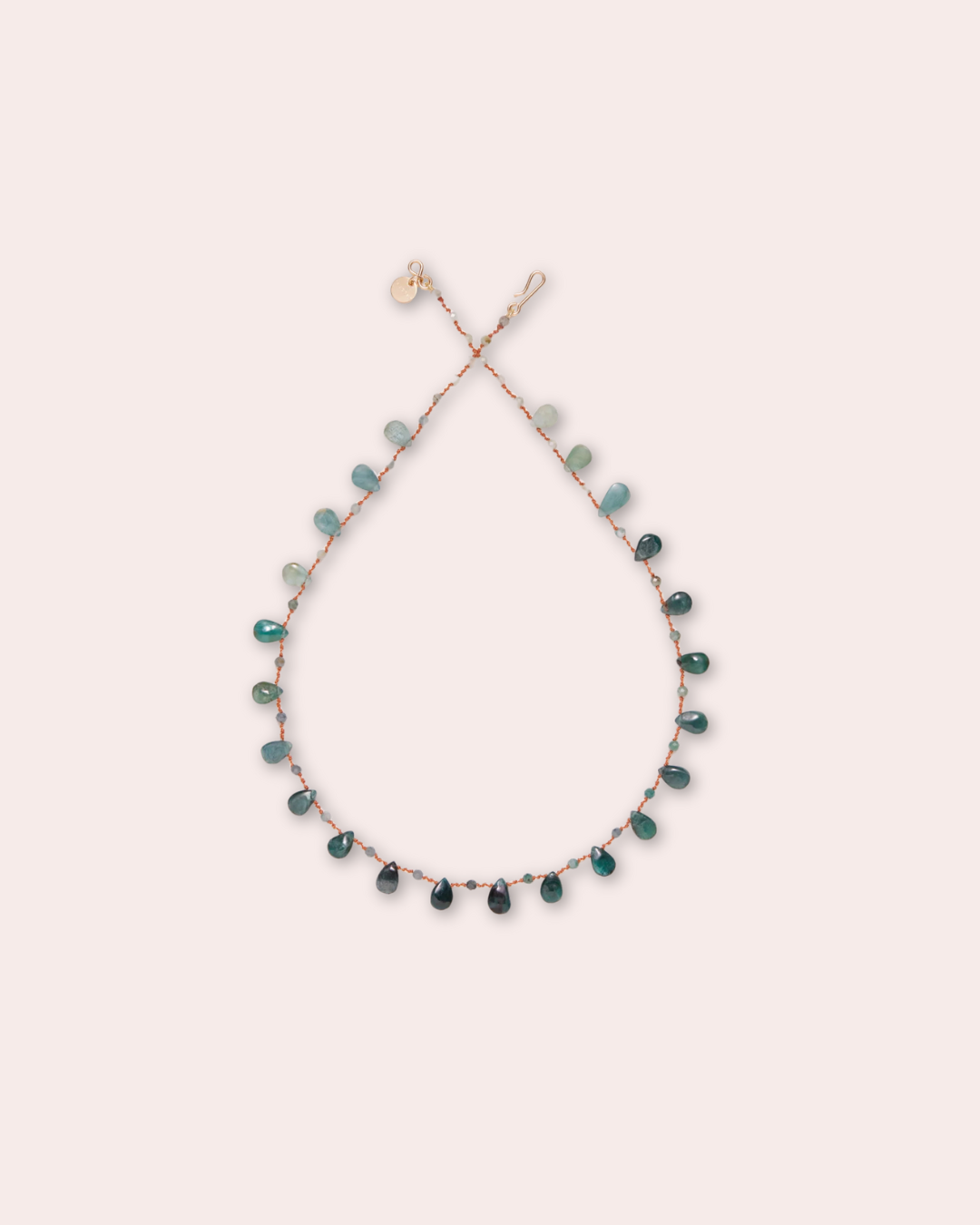 IVARENE | OSPREY DROPS & BEADS NECKLACE WITH GRANDIDIERITE