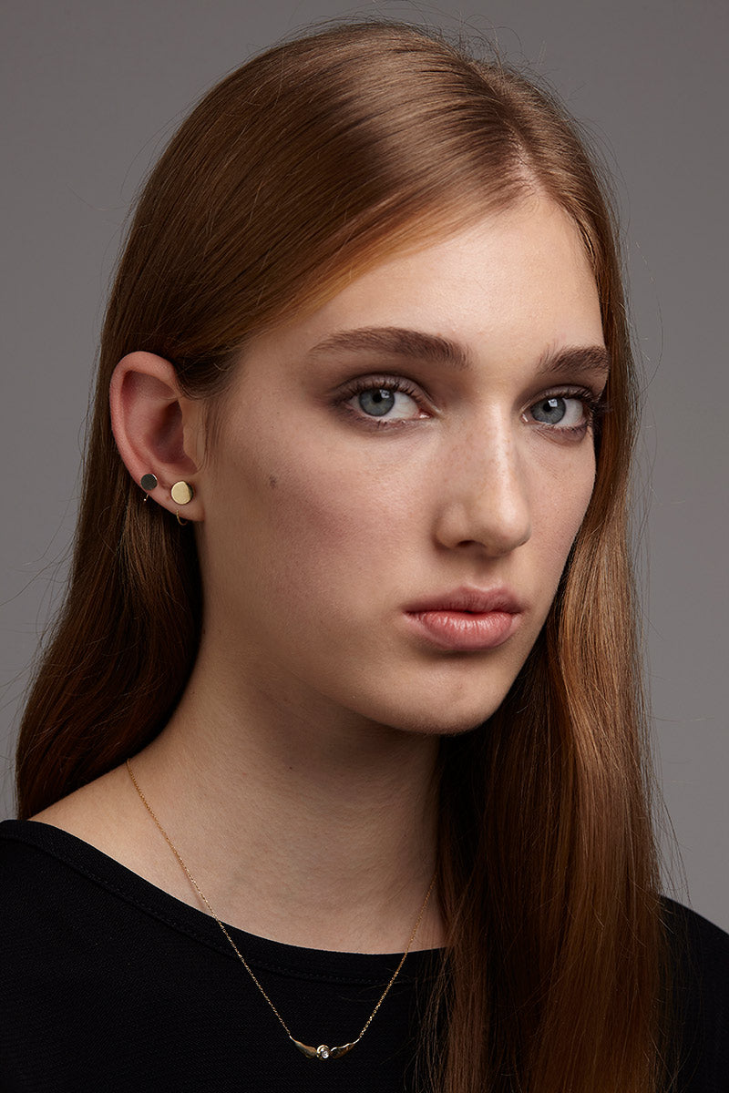 IOANNA LIBERTA | Gold Disk earring large