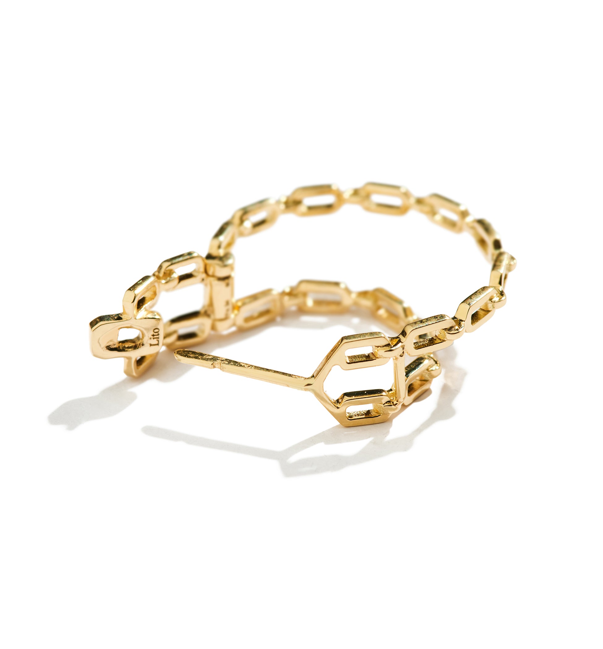 LITO | Small double chain hoops