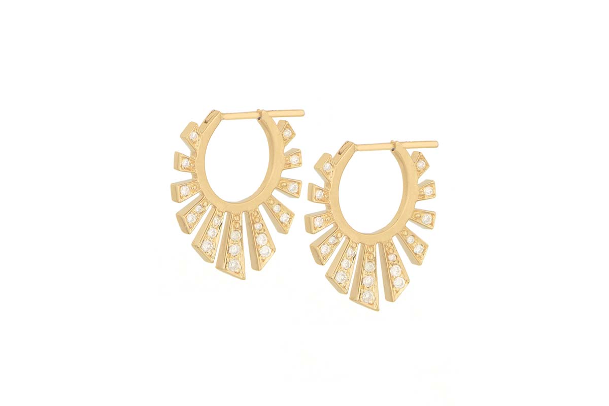 CELINE DAOUST | Protection & Diamonds Aztec Earrings