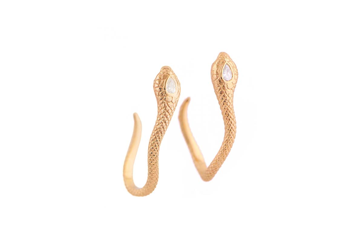 CELINE DAOUST | Cobra earrings