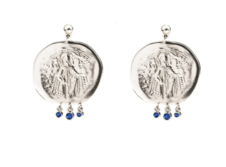 DANAI GIANNELLI | CONSTANTINATO Small Earrings – Silver & Sapphires