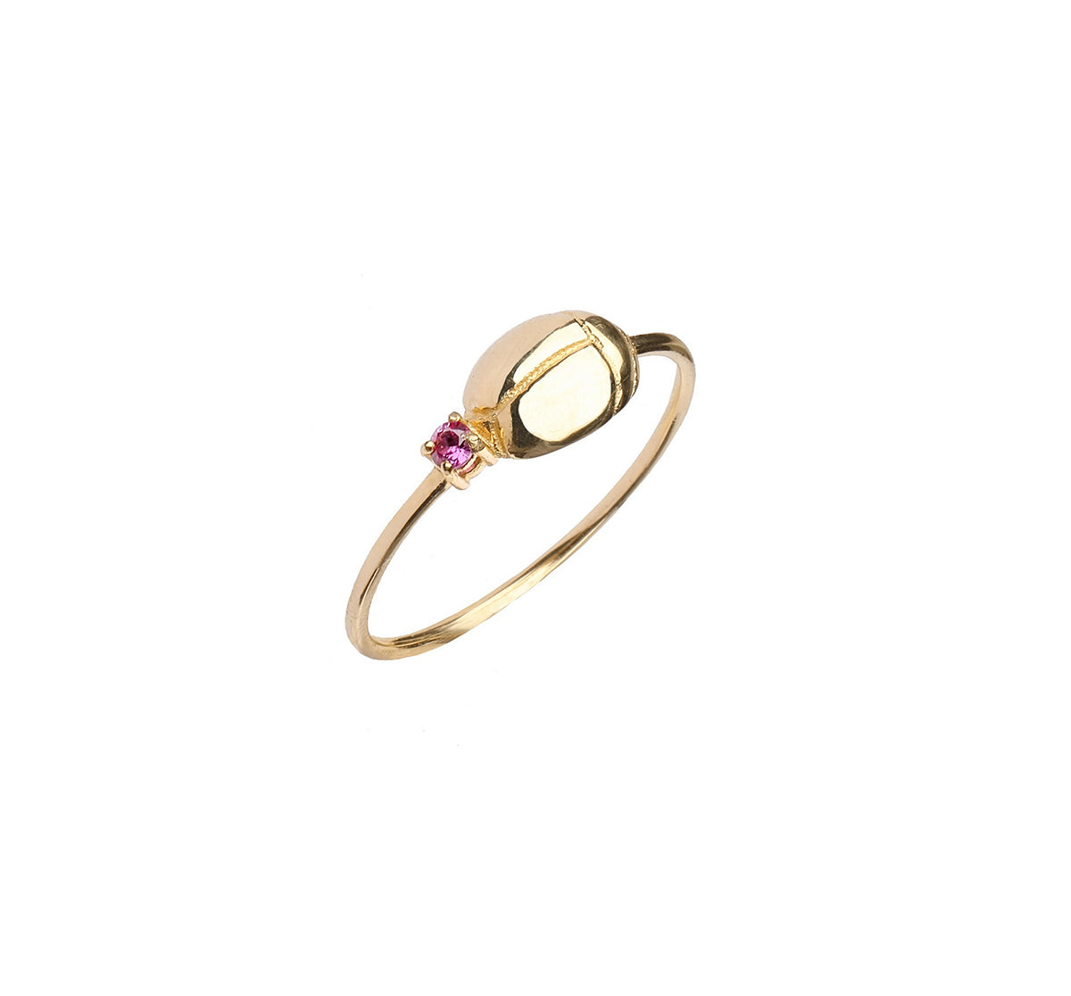 DANAI GIANNELLI | Petit Beetle ring | hot pink sapphire