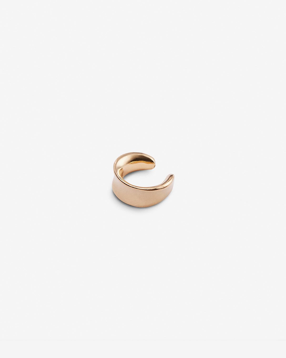 Helena Rohner | Wide flat gold-plated ear cuff