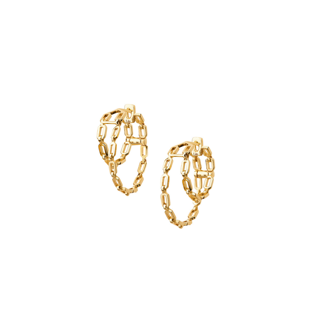 LITO | Small double chain hoops