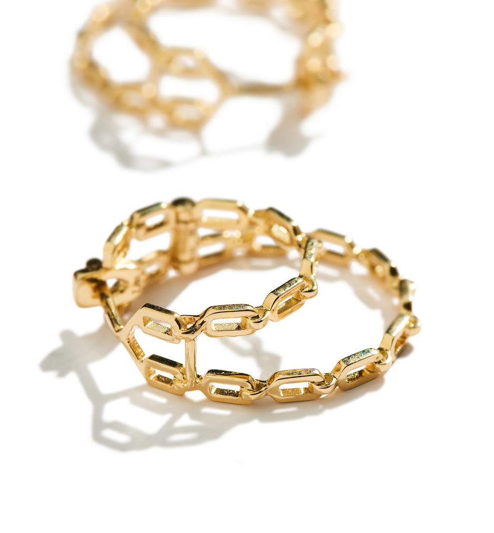 LITO | Small double chain hoops